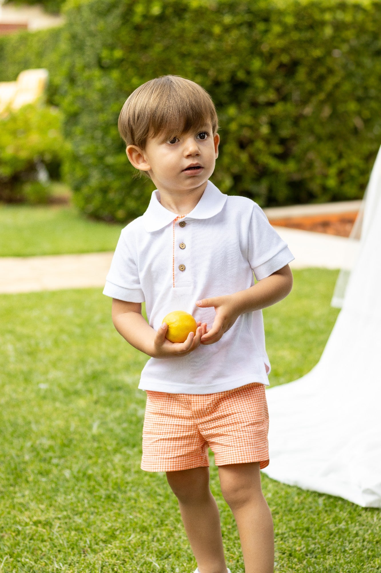 Tasmania Boys Set- Gingham Pants