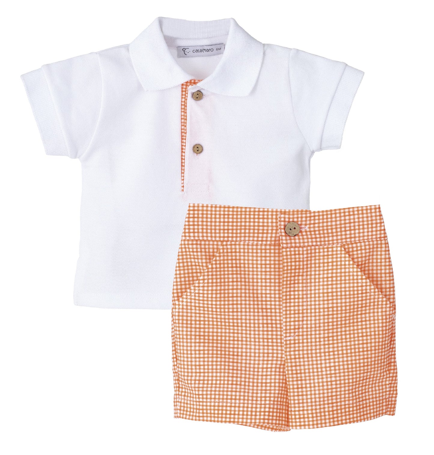 Tasmania Boys Set- Gingham Pants