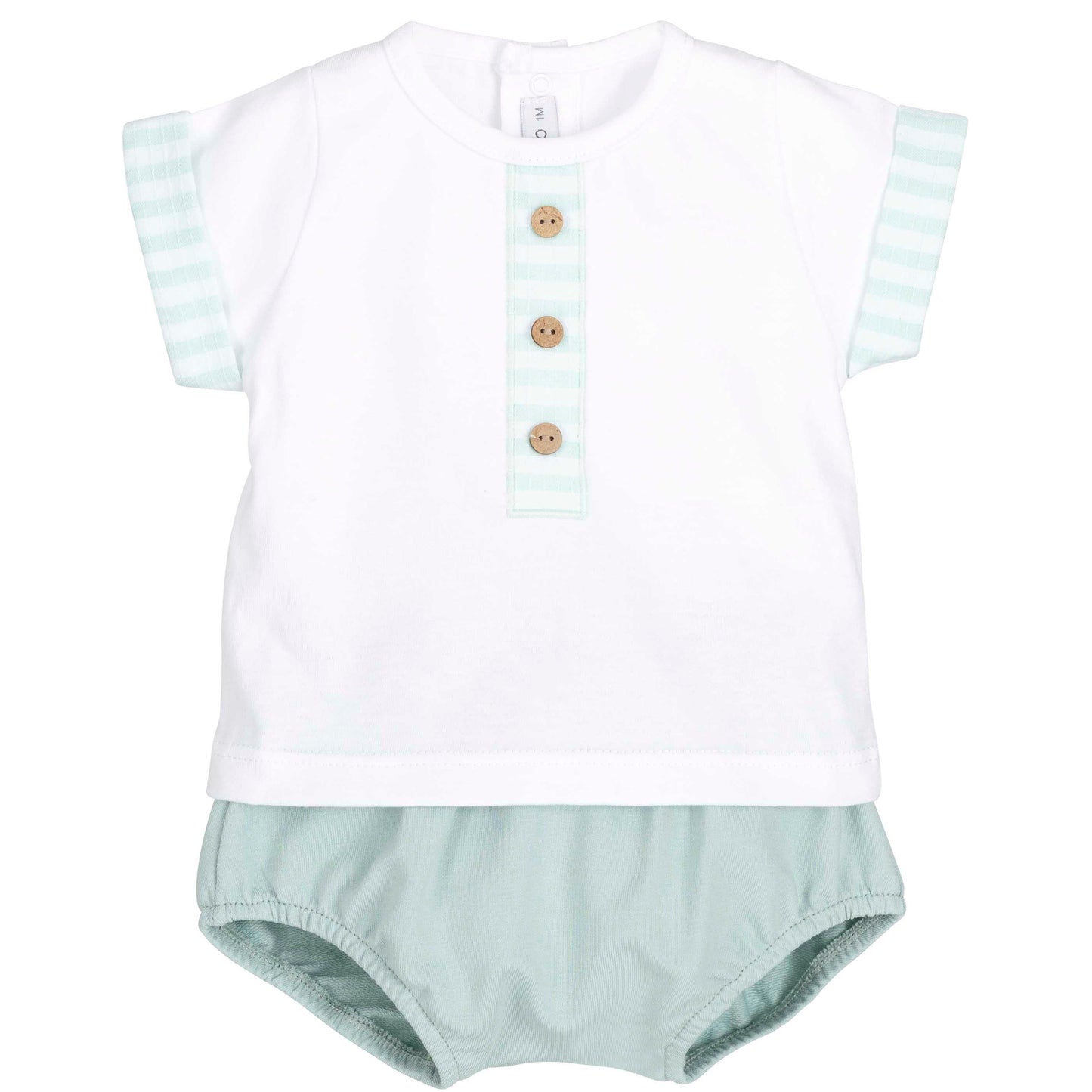 Bundi Baby Boy Bloomer Set – Mint Green