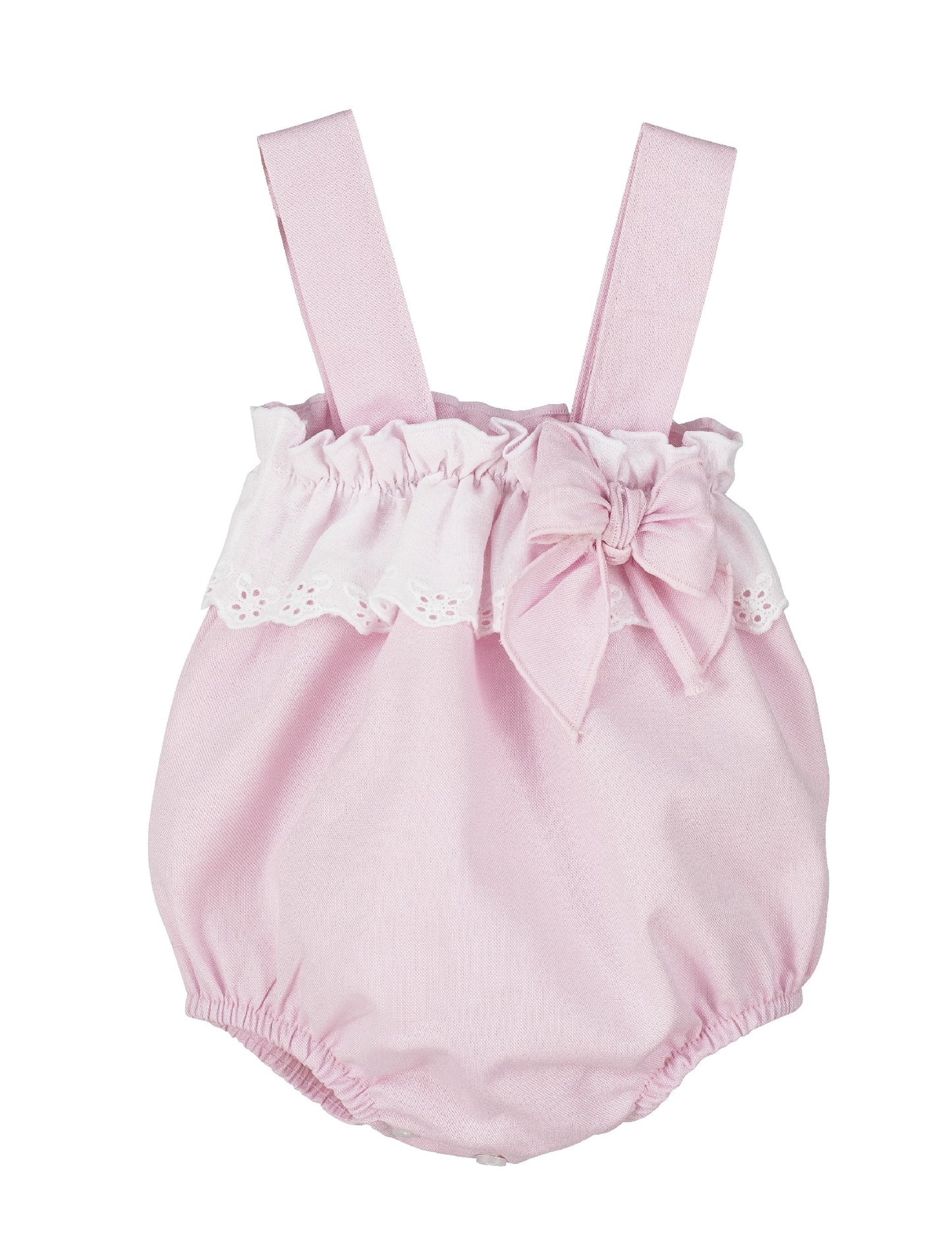 Caléndula Peto for Baby Girls – Pink | Calamaro Baby (Made in Spain)