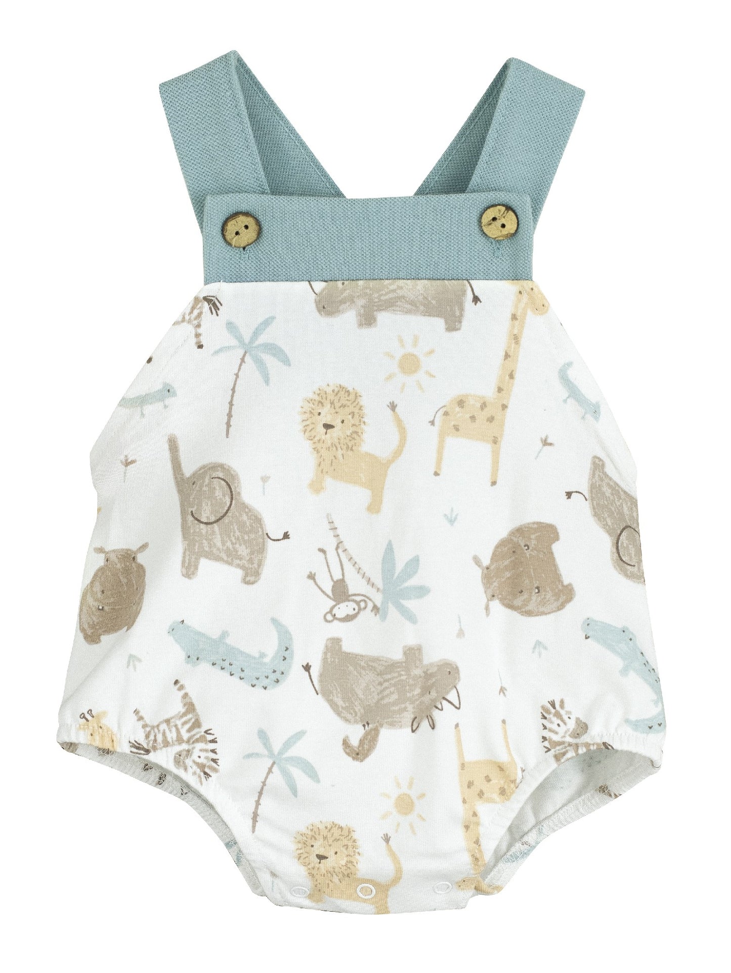 Peto Java Baby Romper for Boys – Sizes 1M to 18M | Made in Spain