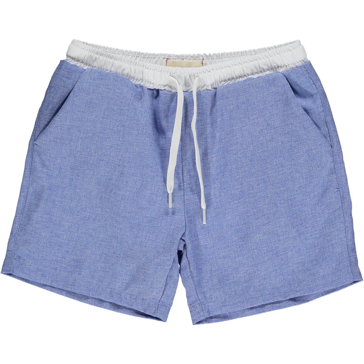 Blue and White Swim Shorts