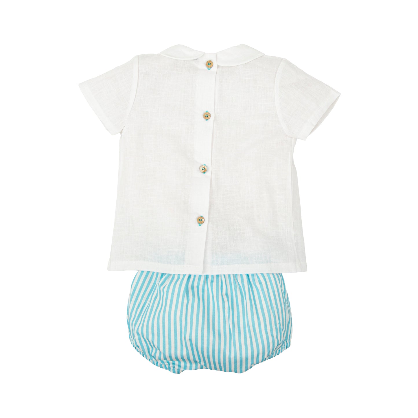 Melodia Baby Boys Cotton Two-Piece Set | Woven Shirt & Shorts Outfit