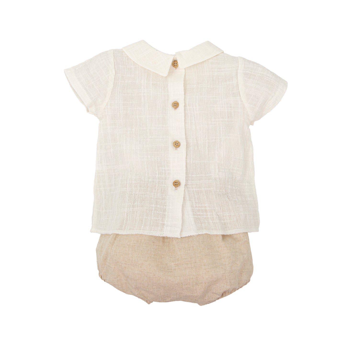 Magia Natural Linen Baby Boys 2-Piece Set – Made in Spain