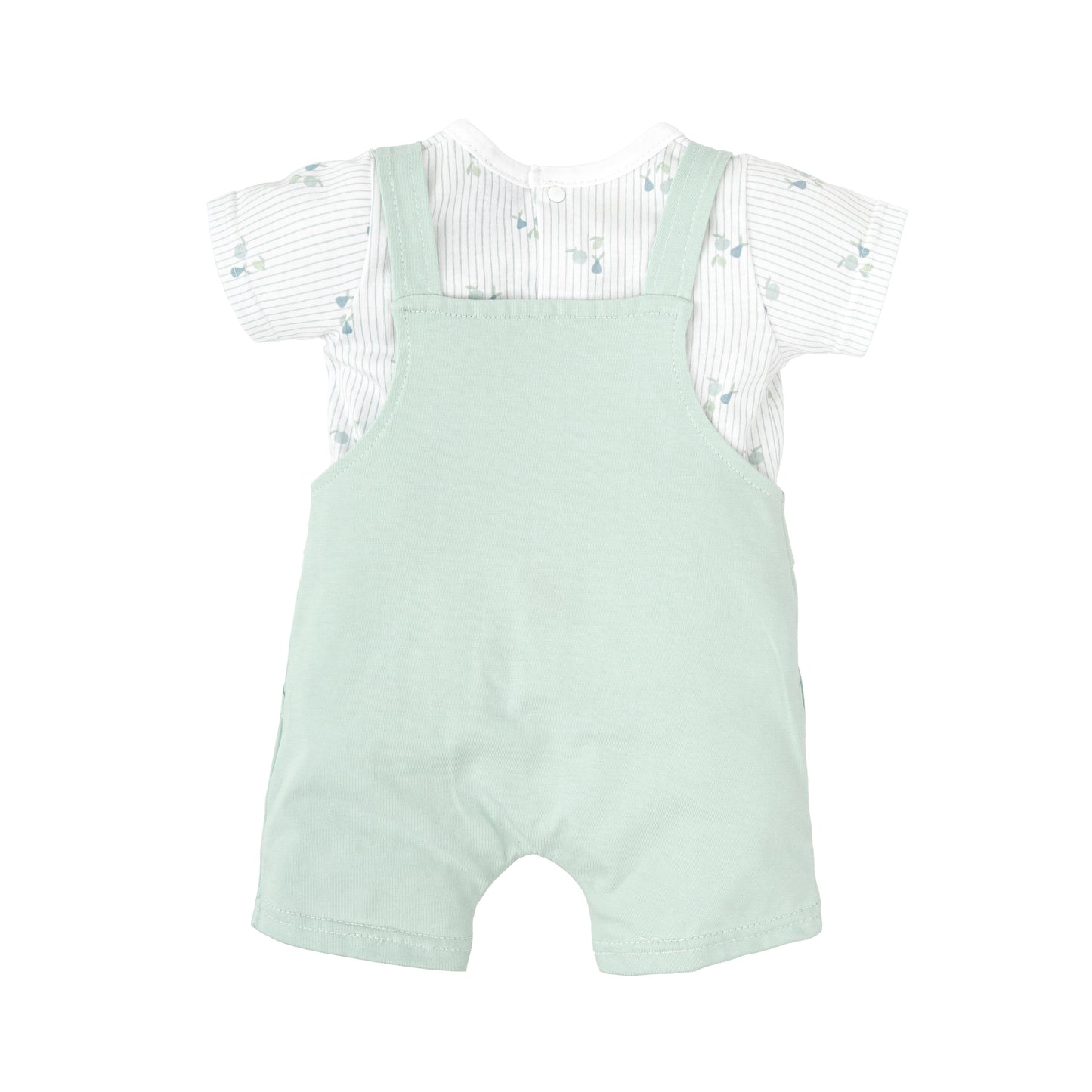 Fantasia Cotton-Knitted T-Shirt & Dungaree Set