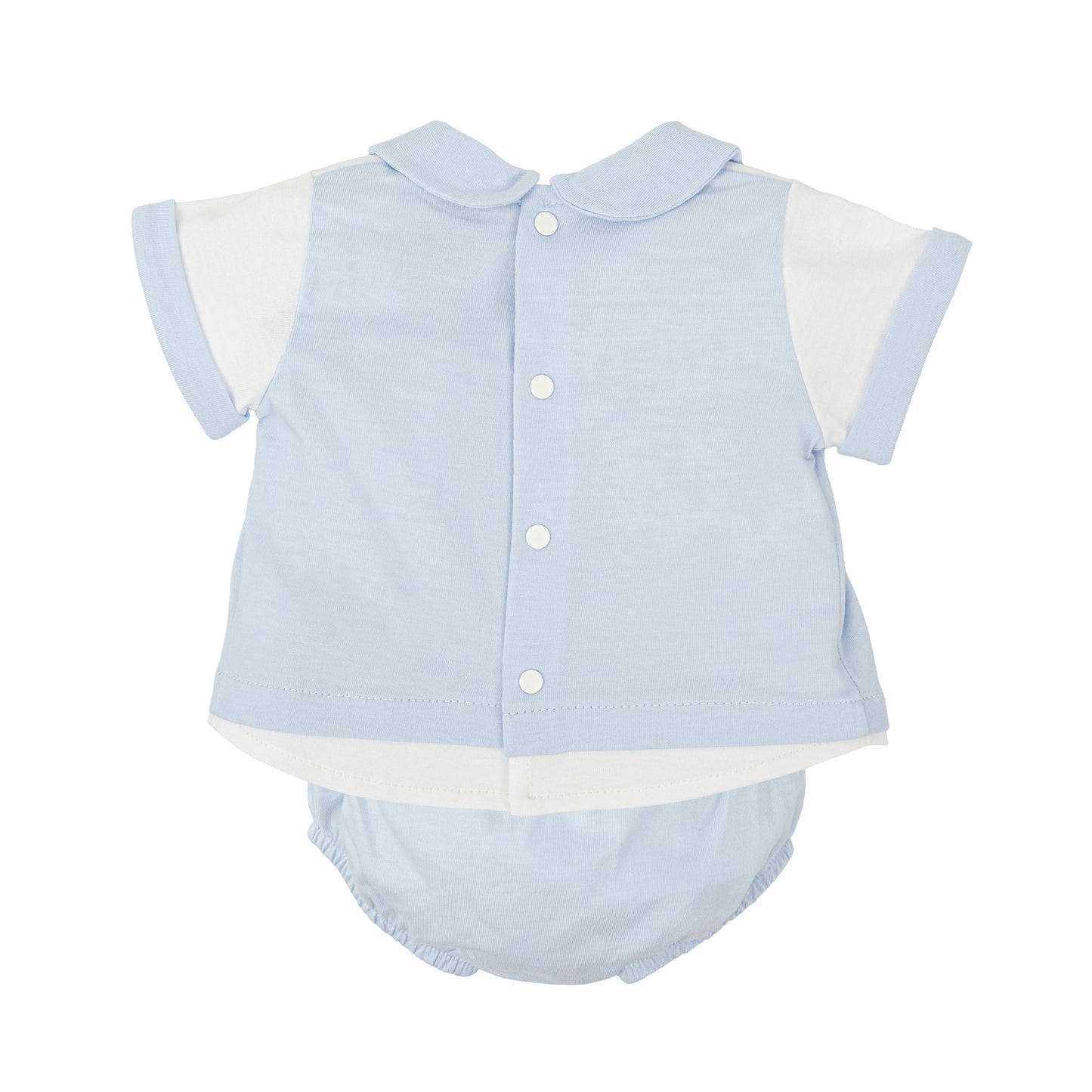 Babidu Inocencia Baby Boy Bloomer Set – Blue | 0-18 Months