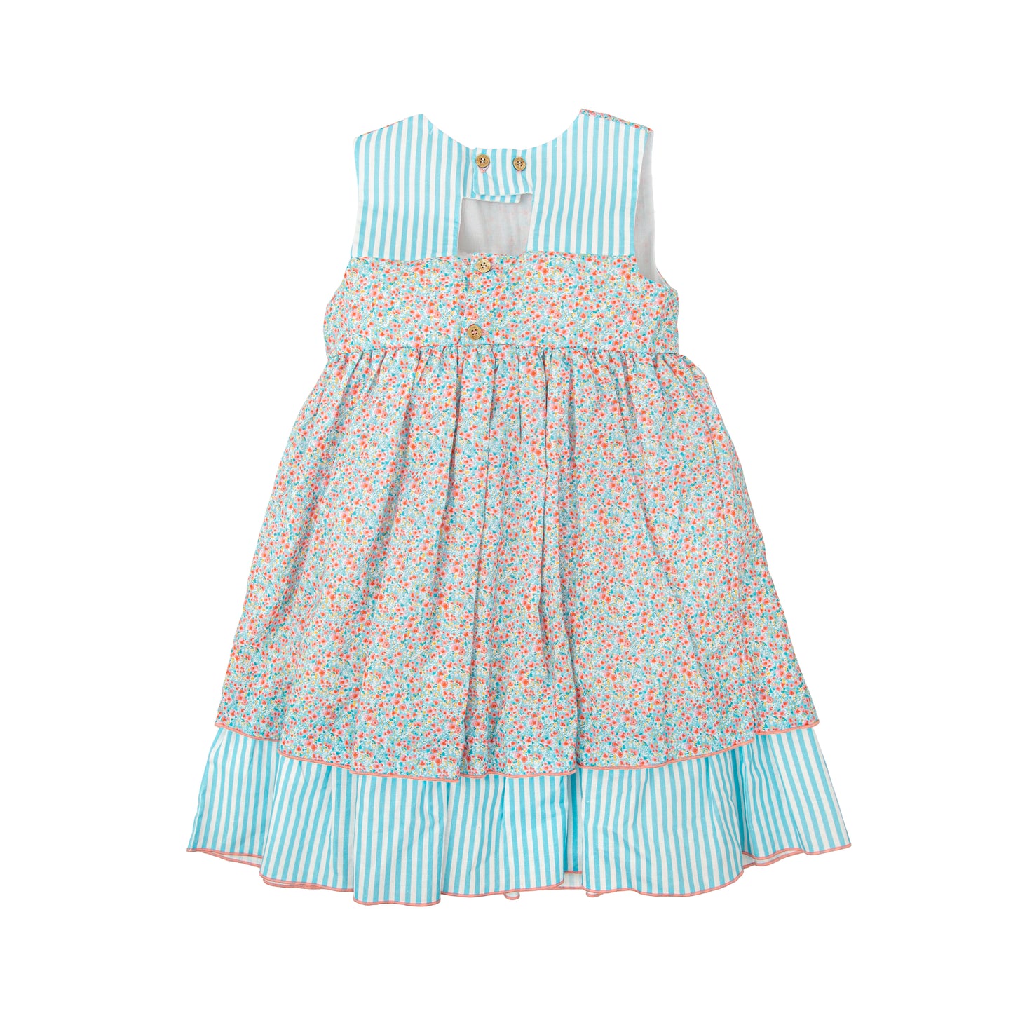 Babidu Melodia Girls Cotton Dress | Boutique Floral Dress | Made in Spain (12M–8Y)