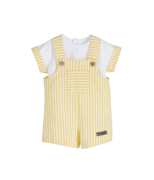 Baby Overall Set – Calamaro Frisa Collection | Made in Spain | Matching Outfit for Siblings