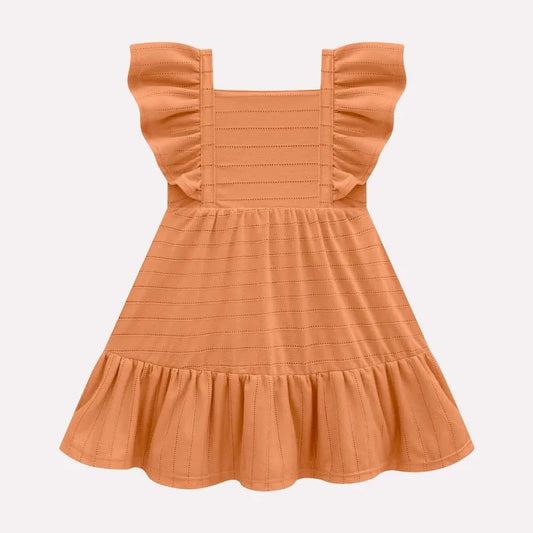 Girls’ Dandelion Orange Dress – Milon |Baby to Little Girls