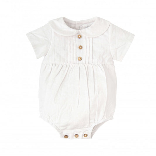 Deseo Unisex Linen-Cotton Woven Romper