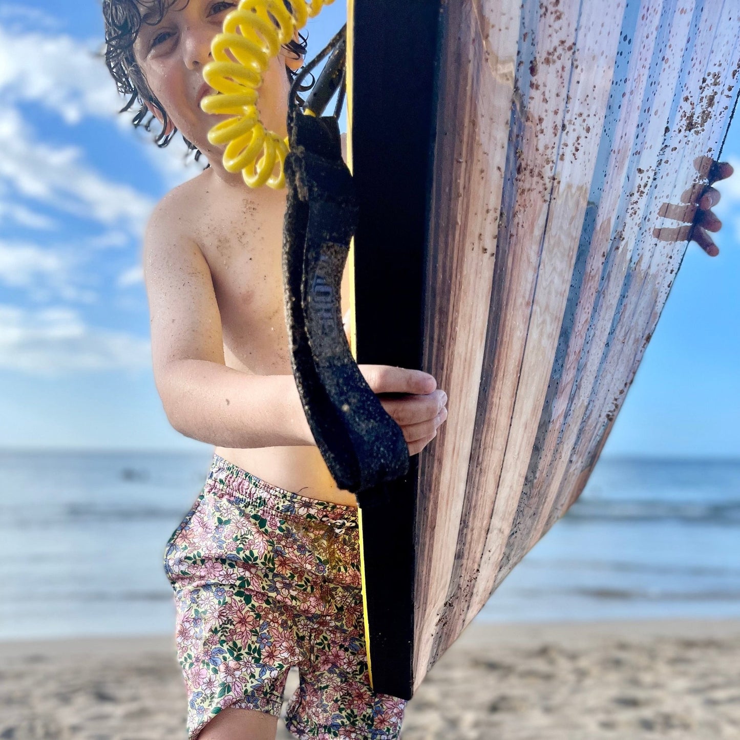 Boys Trunks- Citron Ditsy - Nico