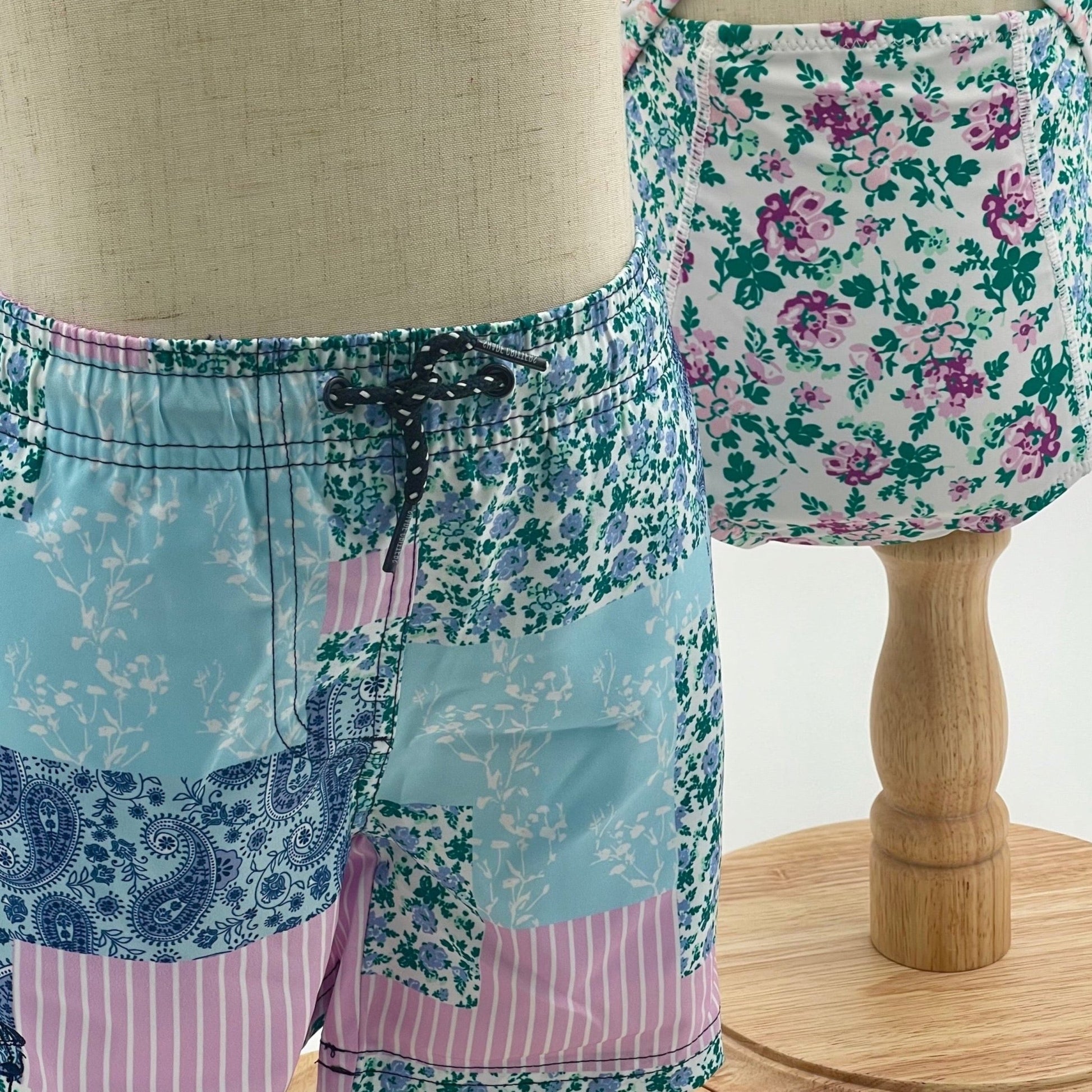 Boys Trunks - Floral Patchwork - Nico