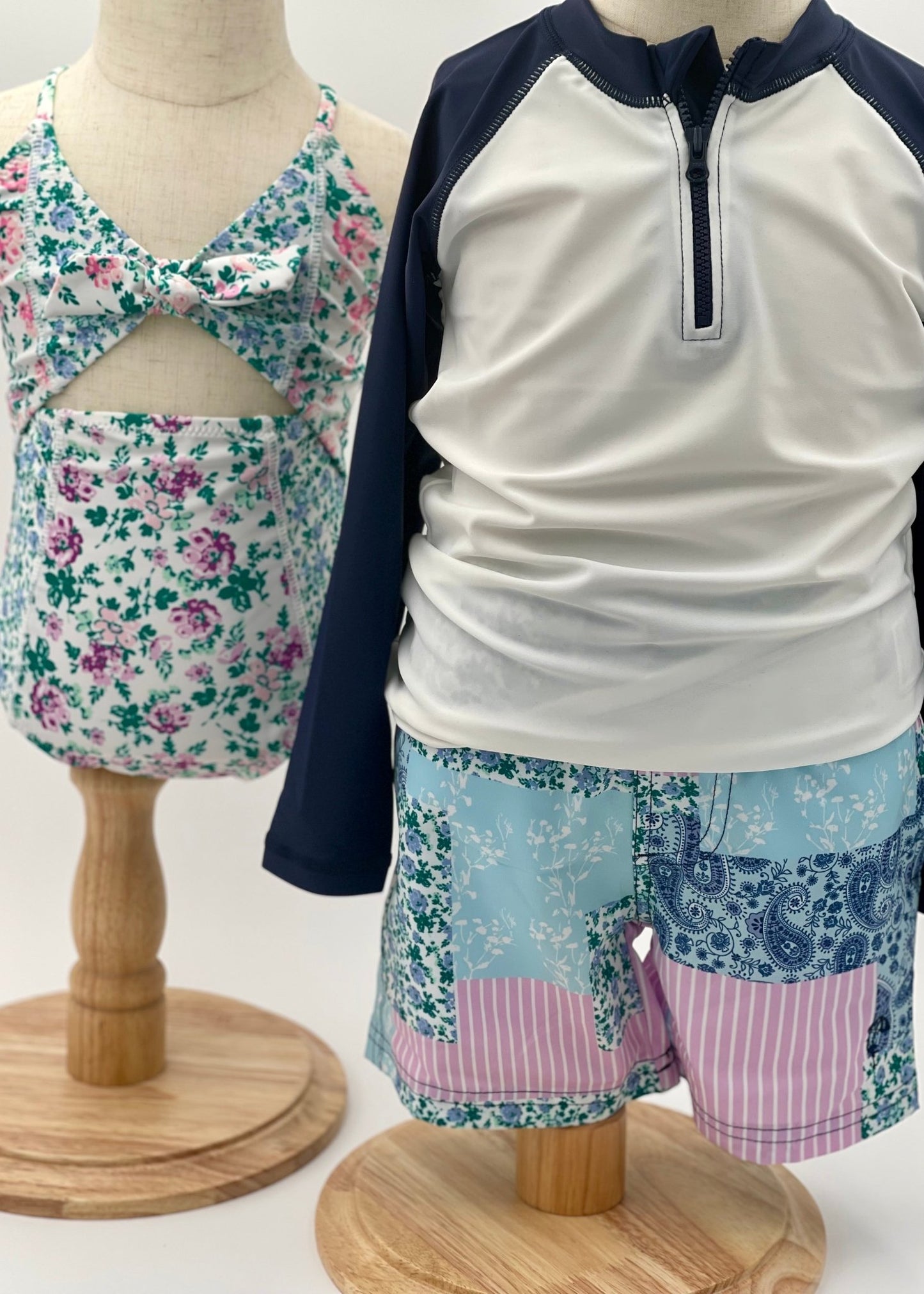 Boys Trunks - Floral Patchwork - Nico