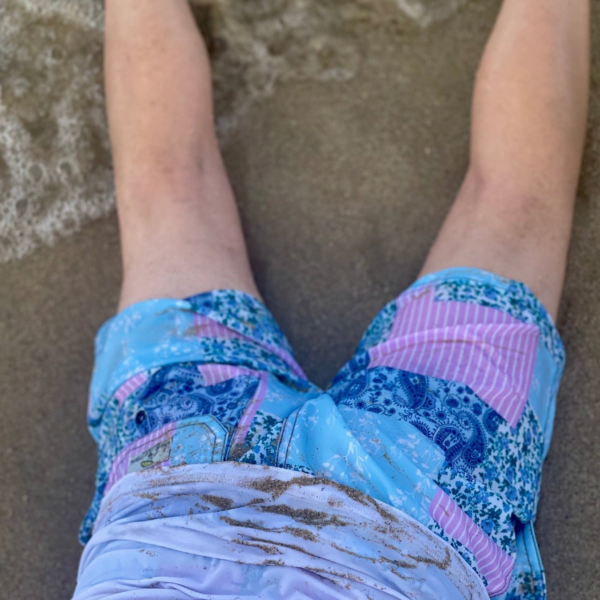 Boys Trunks - Floral Patchwork - Nico