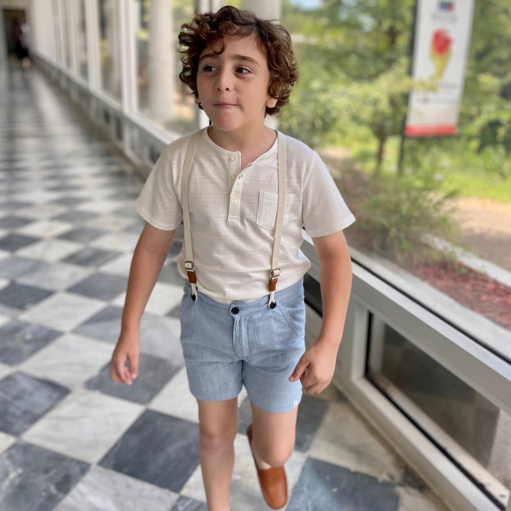 CAPTAIN striped shorts - Nico