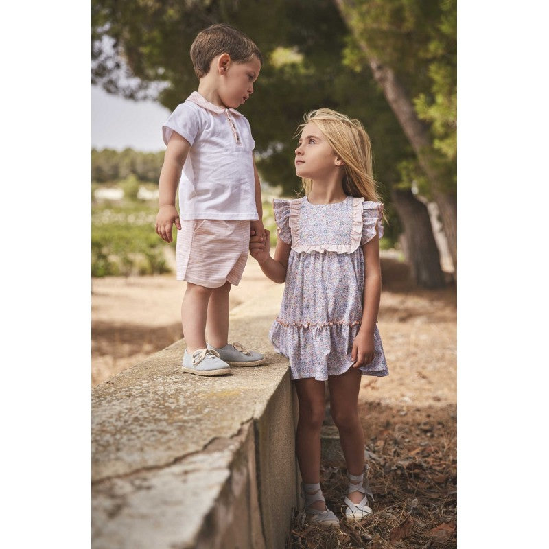 Aura Boys 100% Cotton Knitted T-Shirt & Shorts Set – (2–4 Years)