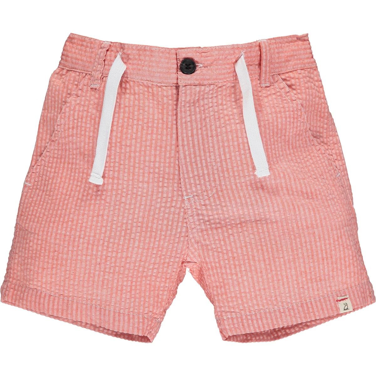 CREW red seersucker shorts - Nico