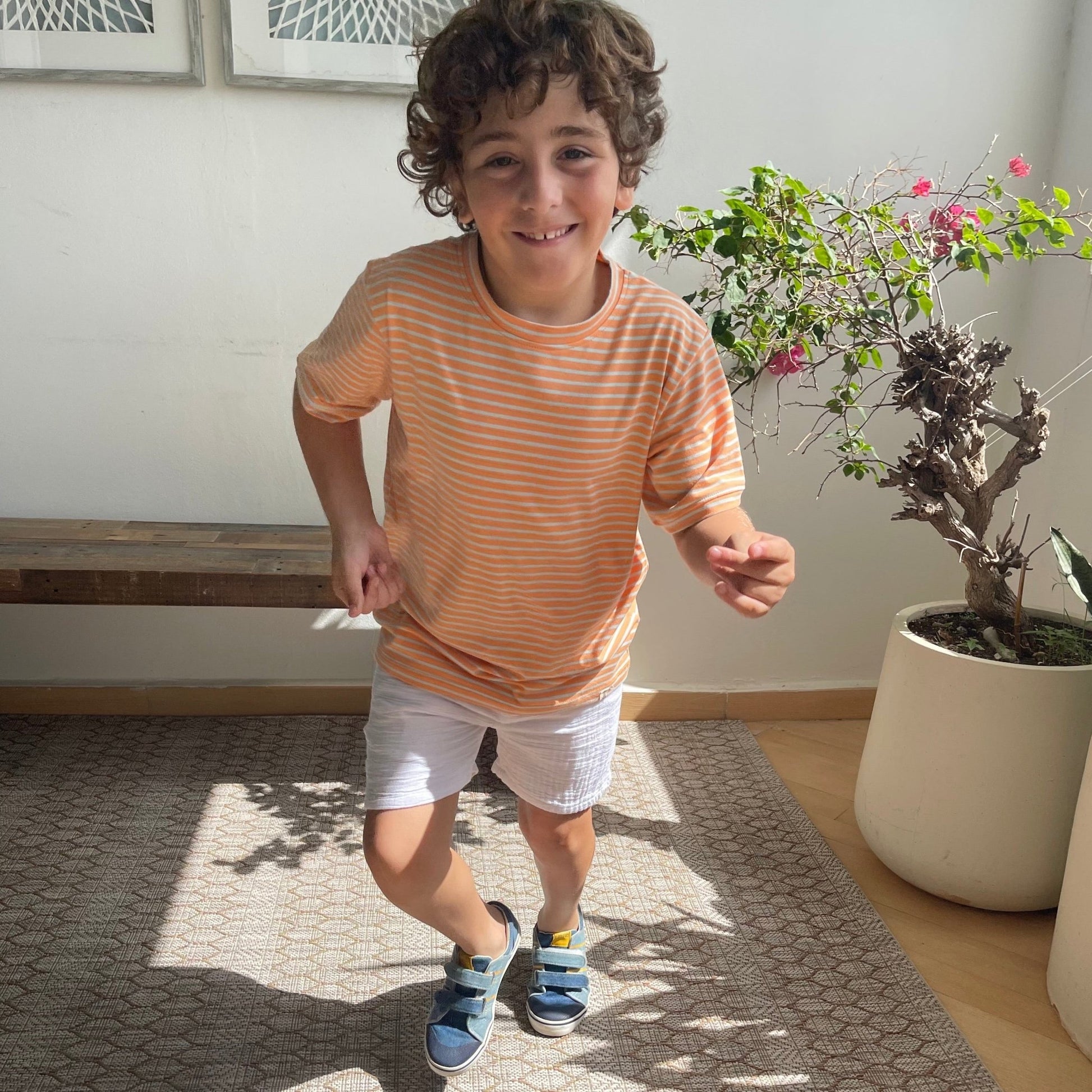 CREW white gauze shorts - Nico