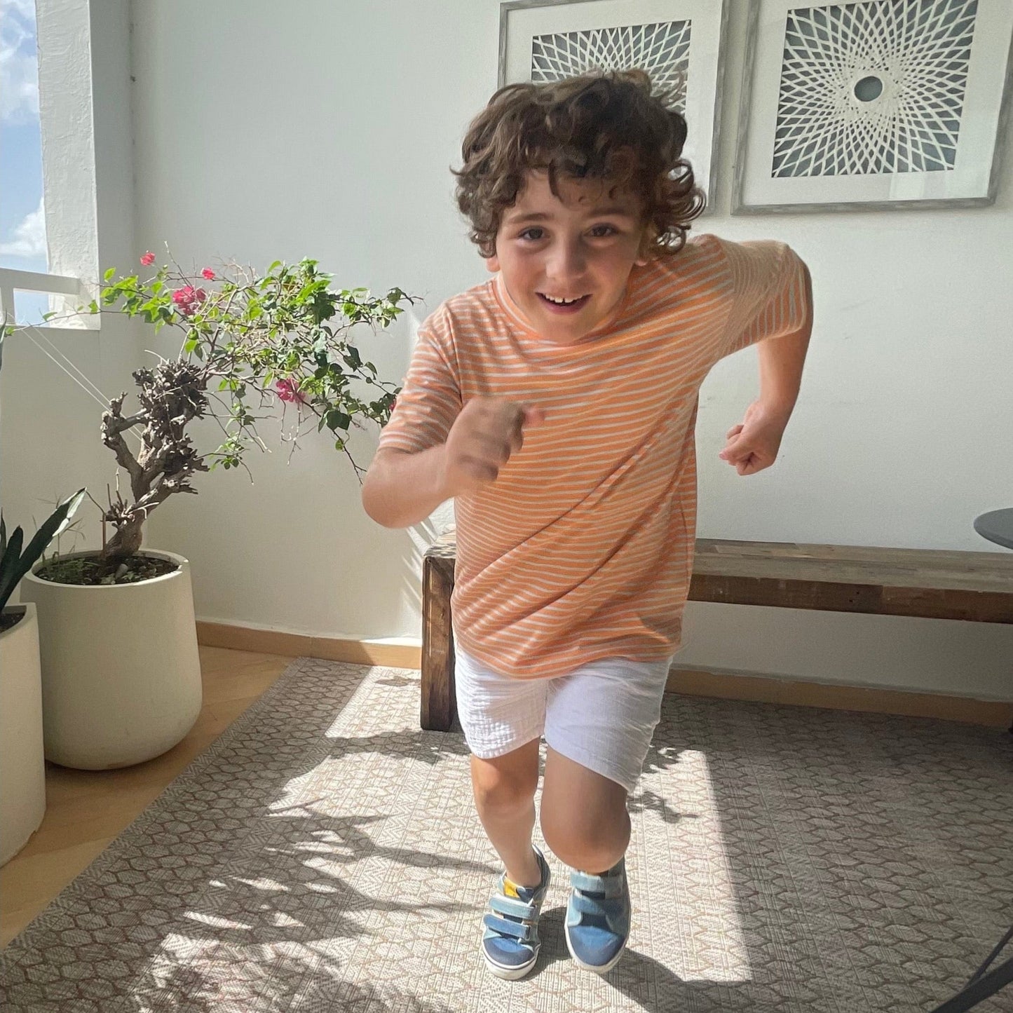 CREW white gauze shorts - Nico