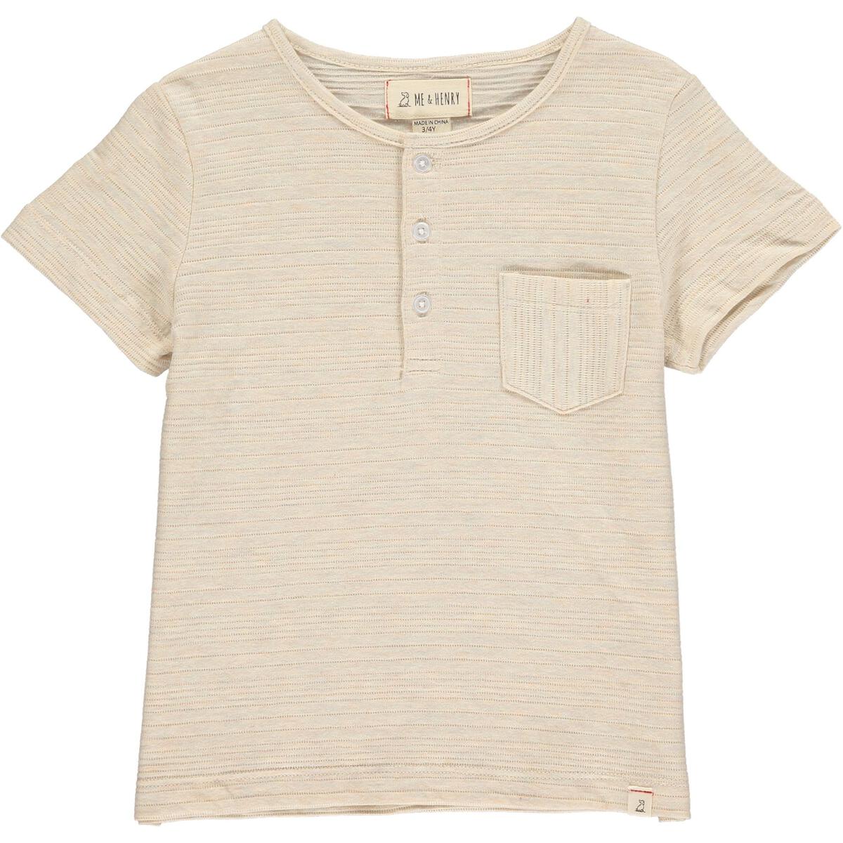 DODGER beige ribbed henley - Nico