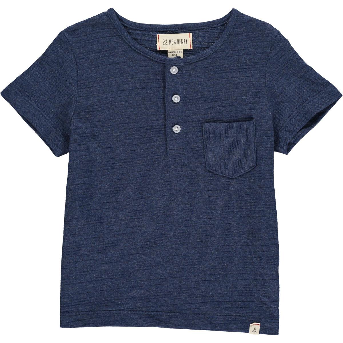 DODGER navy ribbed henley - Nico