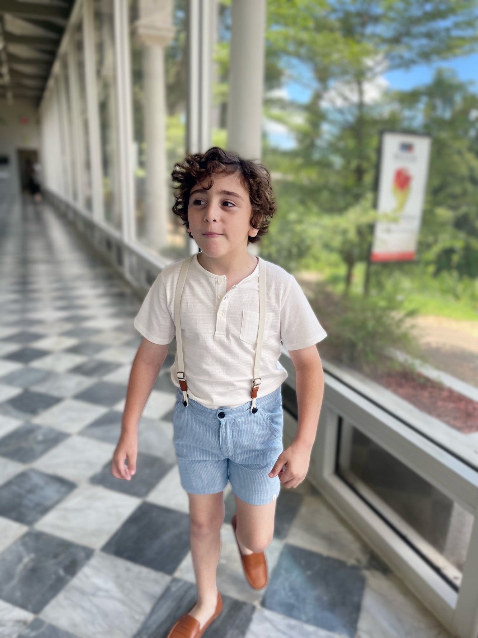 DODGER white ribbed henley - Nico