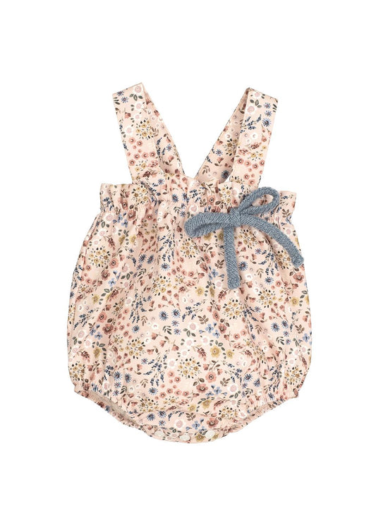 Poniente Peto Baby Girl Romper – 100% Cotton, Made in Spain (1–24 Months)