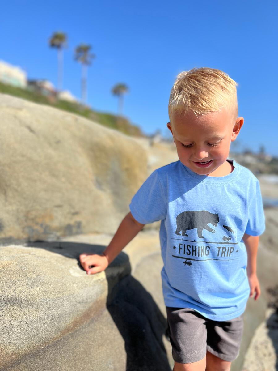 FALMOUTH blue 'fishing trip' tee - Nico