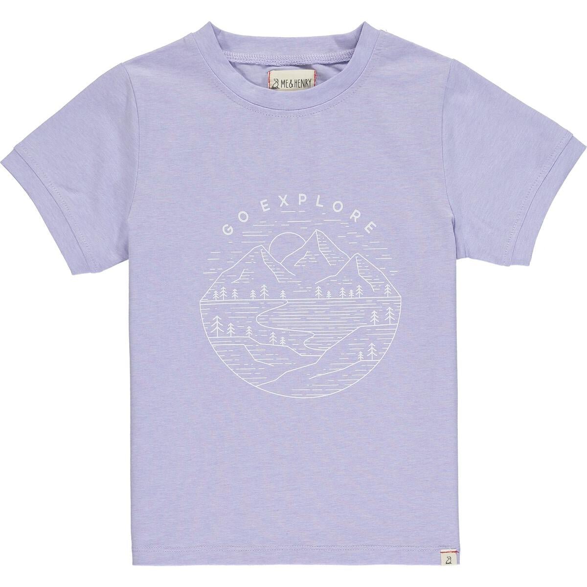 FALMOUTH lilac 'go explore' tee - Nico
