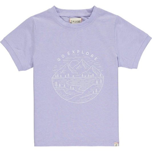 FALMOUTH lilac 'go explore' tee - Nico