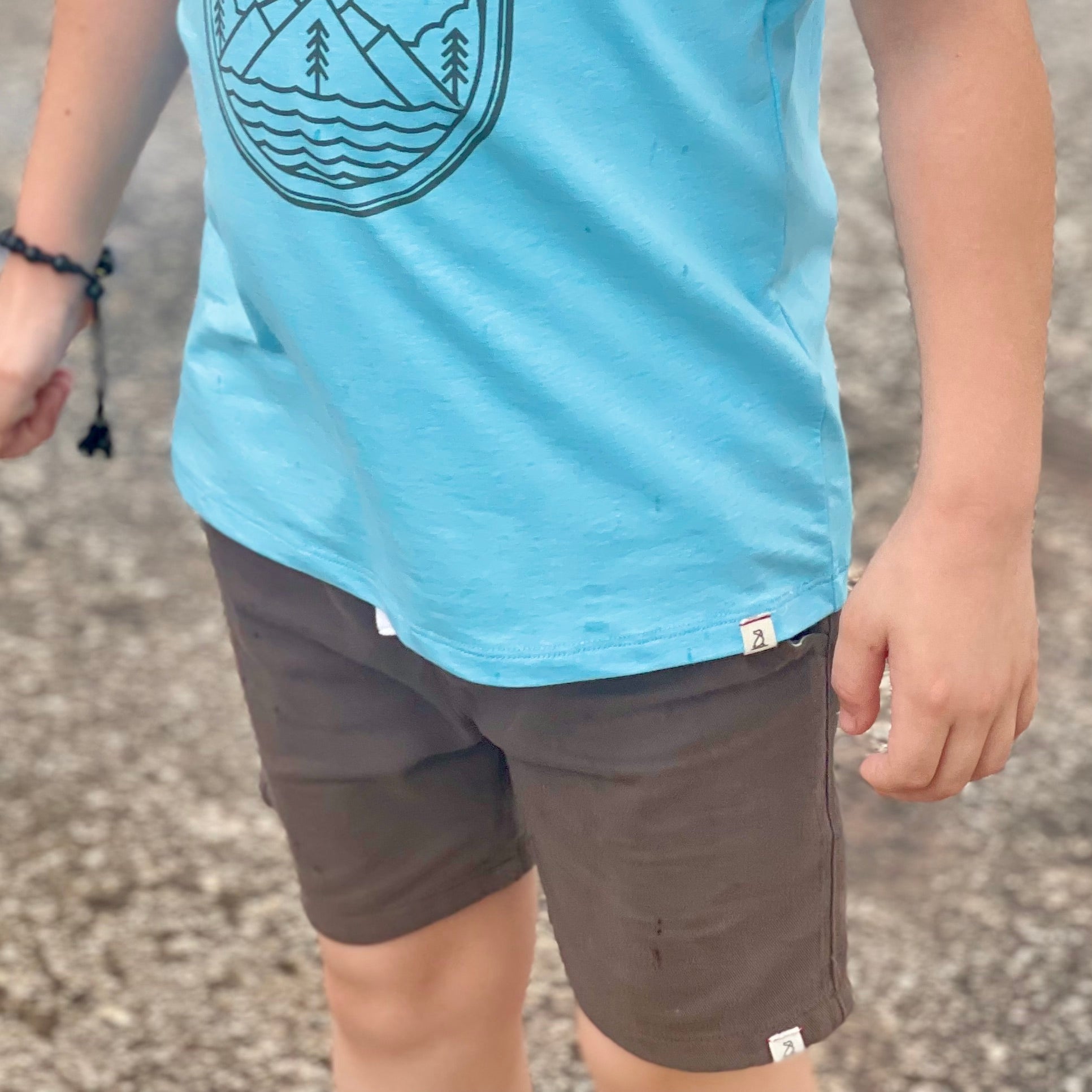 HUGO grey twill shorts - Nico