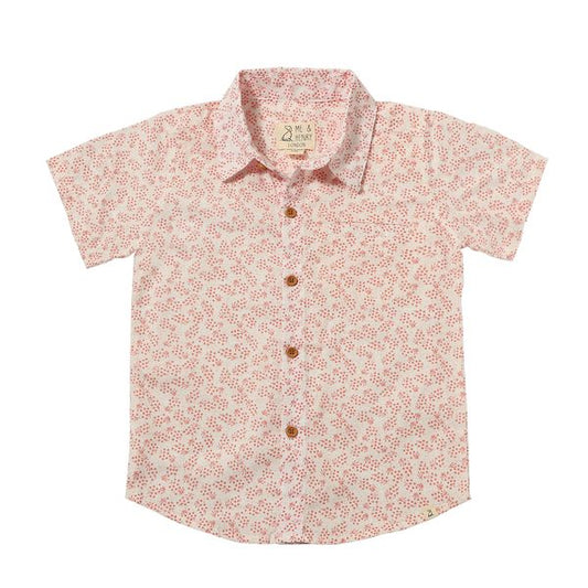 NEWPORT coral floral woven shirt