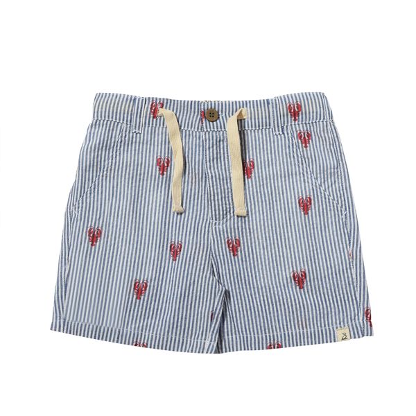 CREW lobster seersucker woven shorts