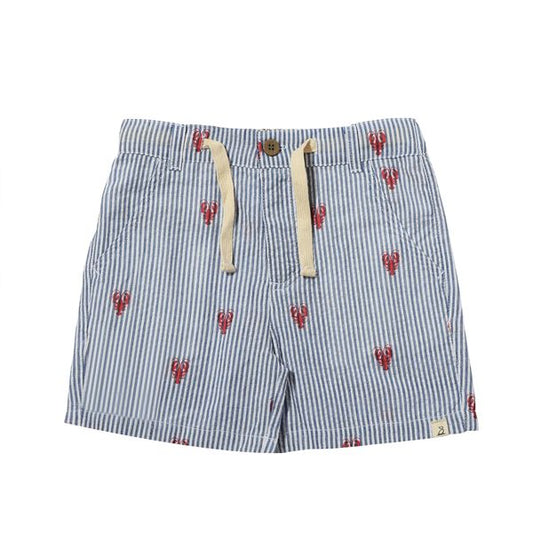 CREW lobster seersucker woven shorts