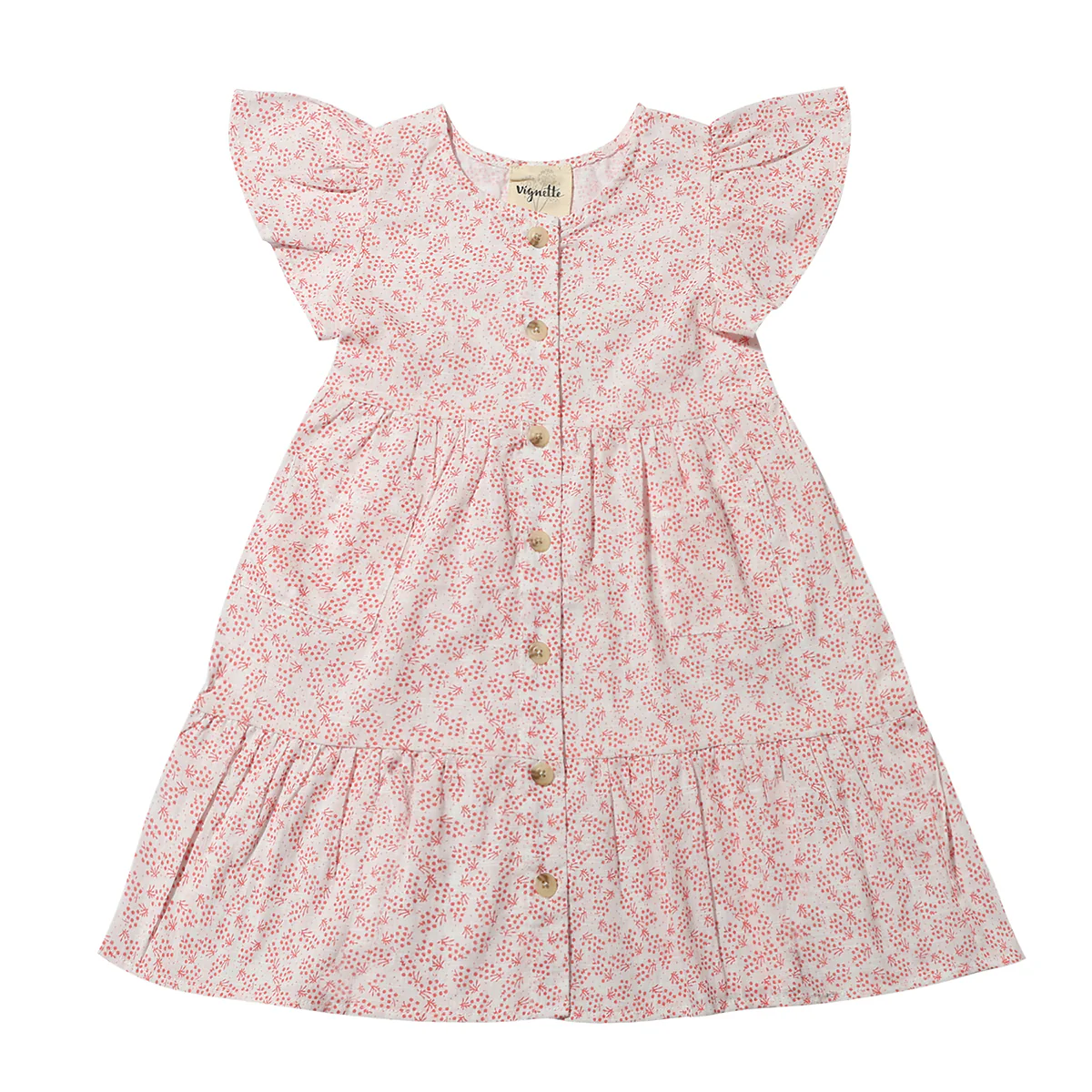 AVERY dress coral spring