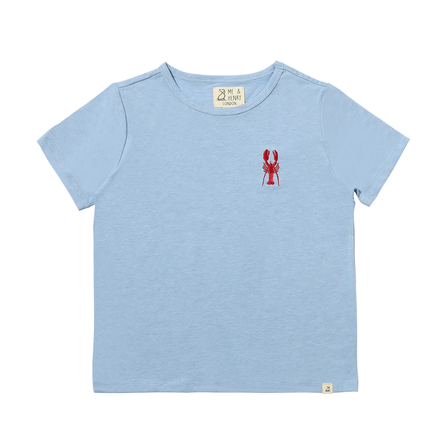 MARINE blue lobster embroidered tee