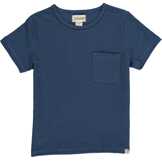 Josh Navy Blue Tee for Boys | 100% Cotton
