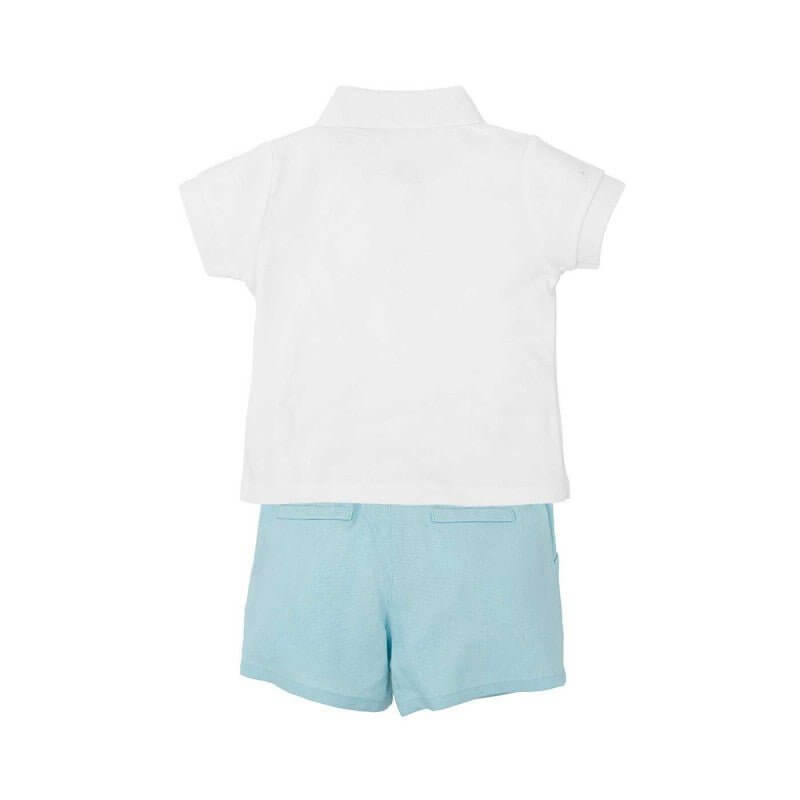 Lirio White Polo Shirt & Shorts - Nico