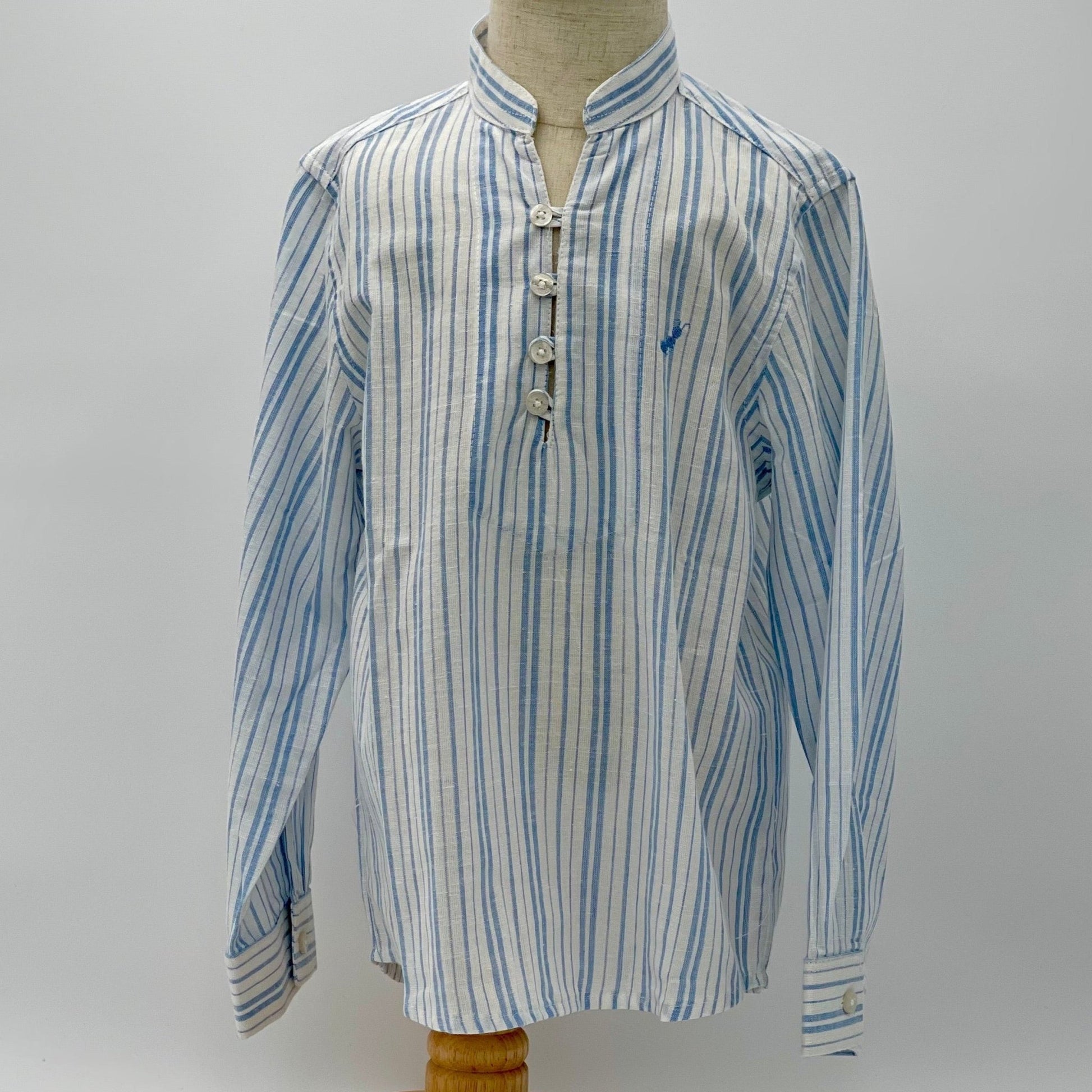 Long Sleeve Shirt with Mao Neck - Nico
