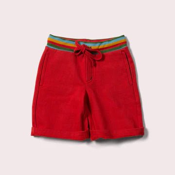 Red Marl Comfy Jogger Shorts - Nico