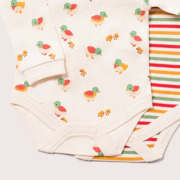 Weather For Ducks Organic Baby Bodysuit Set - 2 Pack - Nico