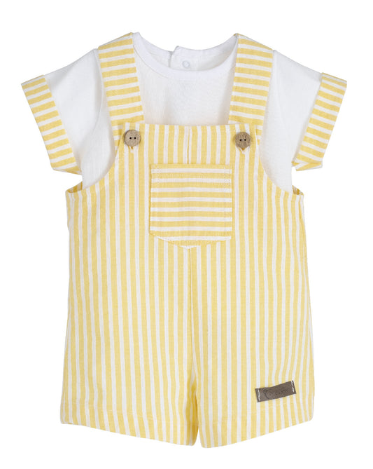 Baby Overall Set – Calamaro Frisa Collection | Made in Spain | Matching Outfit for Siblings