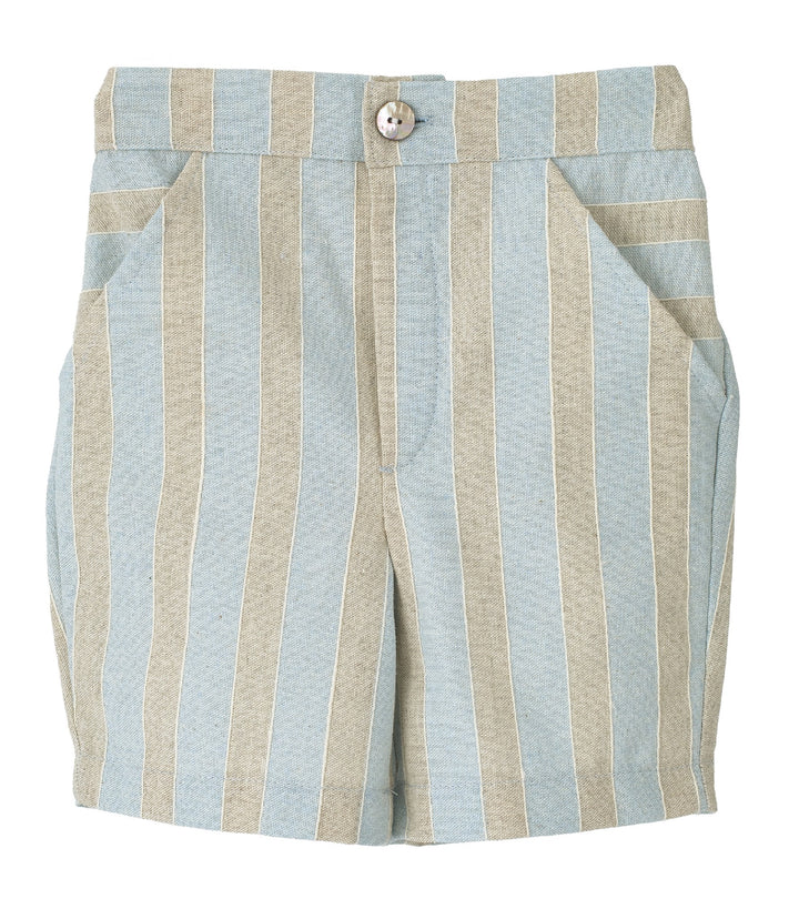 Excellentt Célebes Set – Linen Shirt &amp; Striped Shorts for Boys