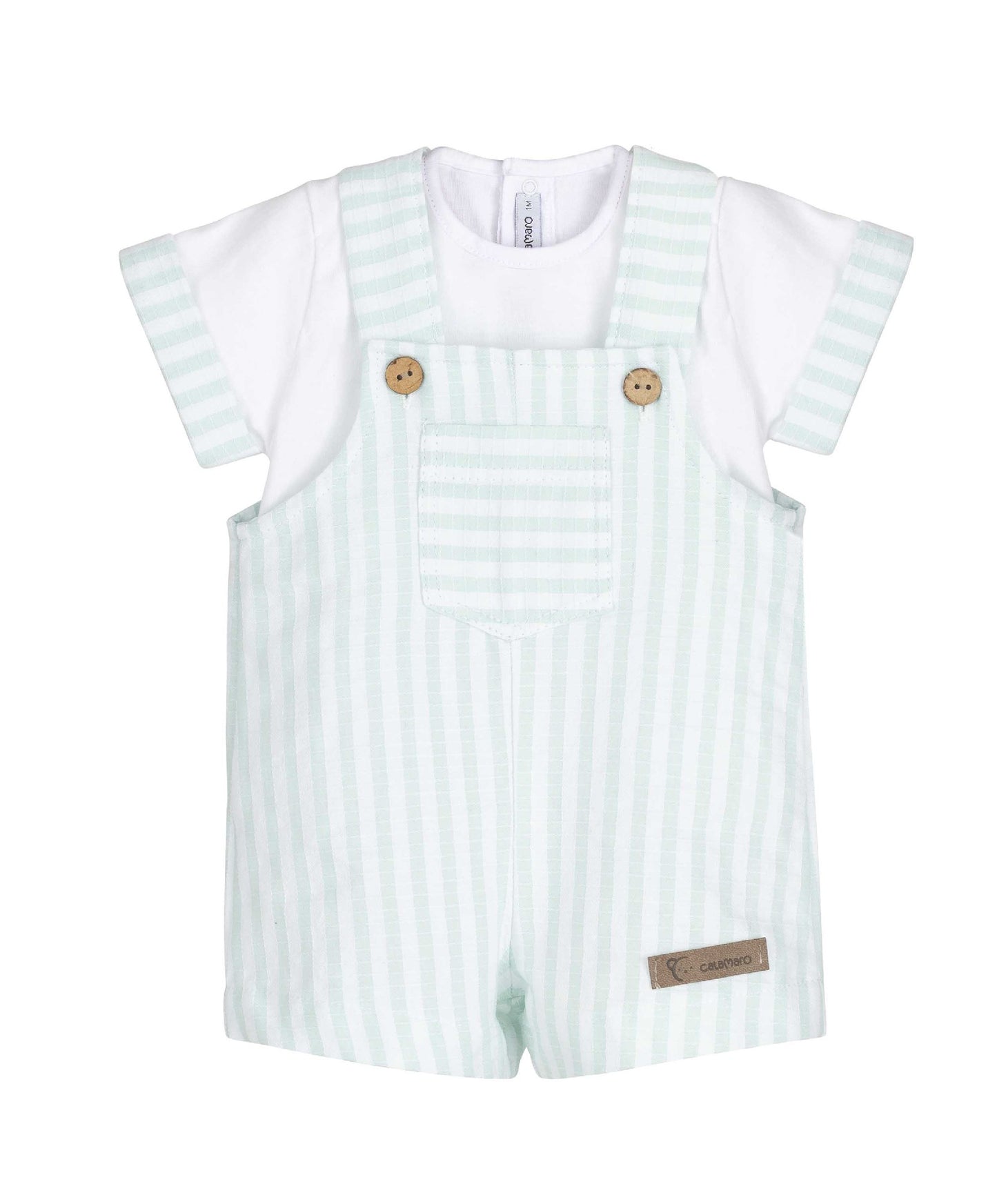 Bundi Baby Boy Dungaree Set by Calamaro Baby | Made in Spain