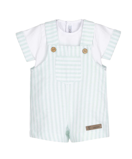 Bundi Baby Boy Dungaree Set by Calamaro Baby | Made in Spain