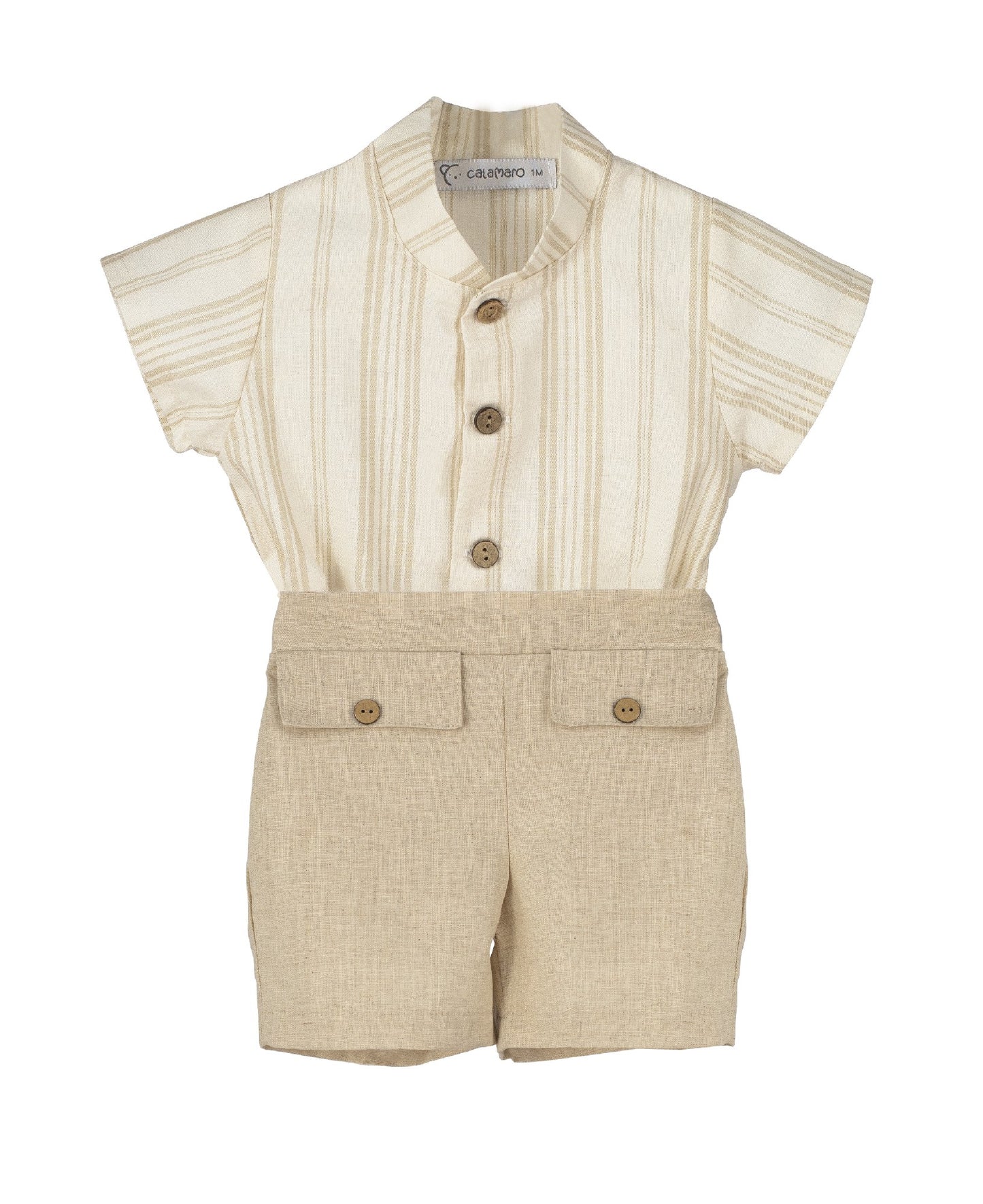 Excellentt Ajedrea Linen Set – Calamaro Baby | Made in Spain (3Y–4Y)