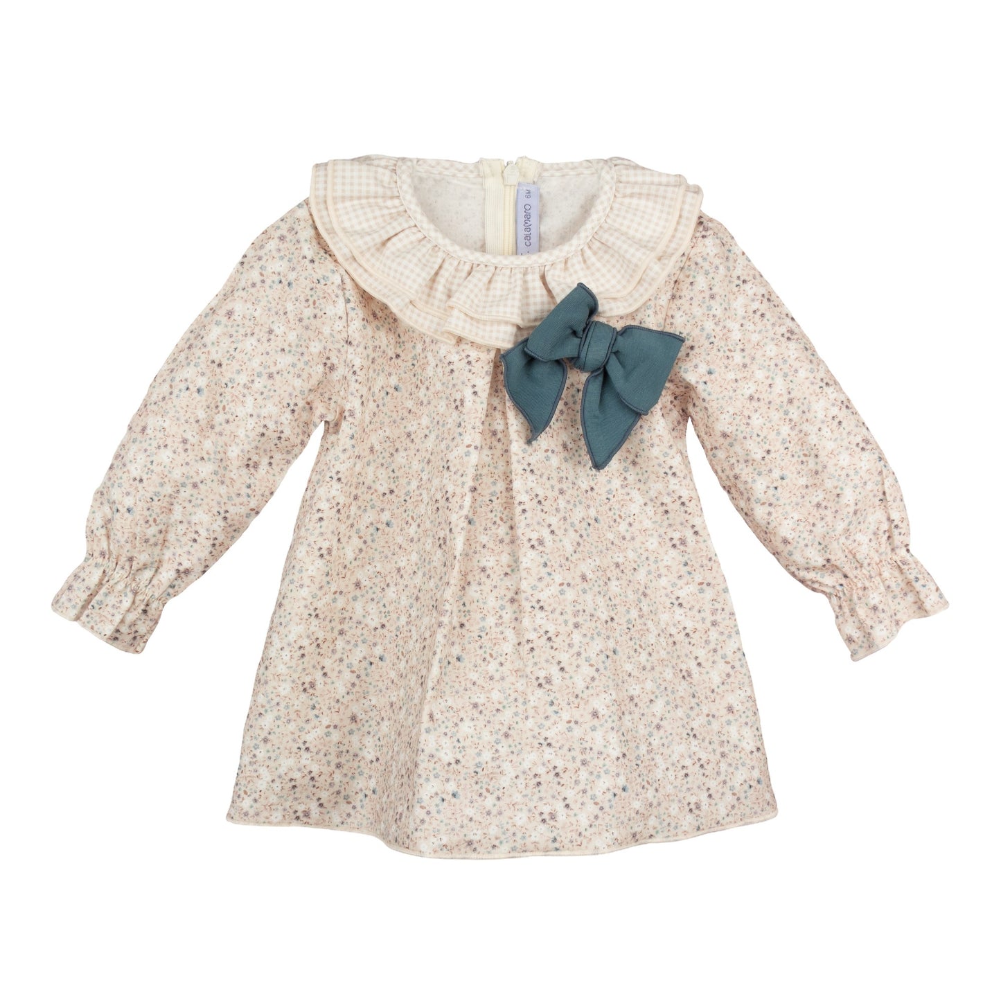 Narcea Baby Girl Floral Dress – Calamaro Baby (Made in Spain)