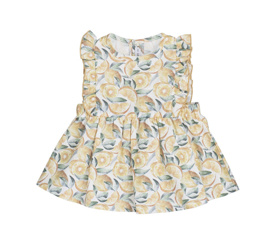 Indore Lemon Print Dress – Made in Spain