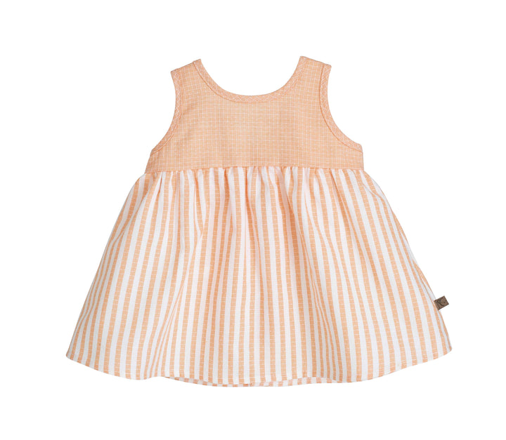 Delhi Peach Stripe Dress