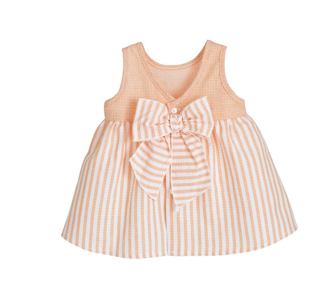 Delhi Peach Stripe Dress